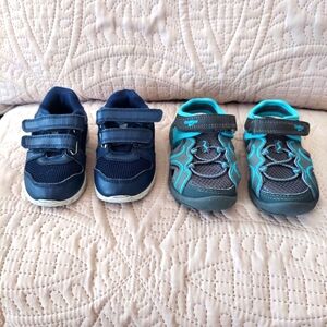 US Sport navy sneakers Size 6 and Oshkosh sport sandals Size 7